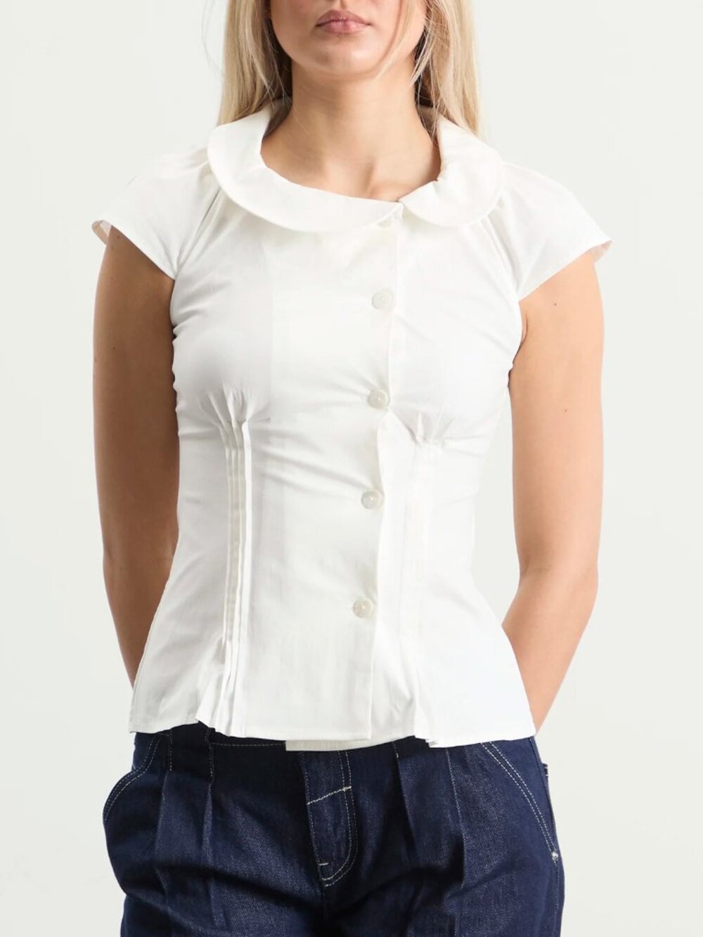 NWT Peachy Den Missy Blouse